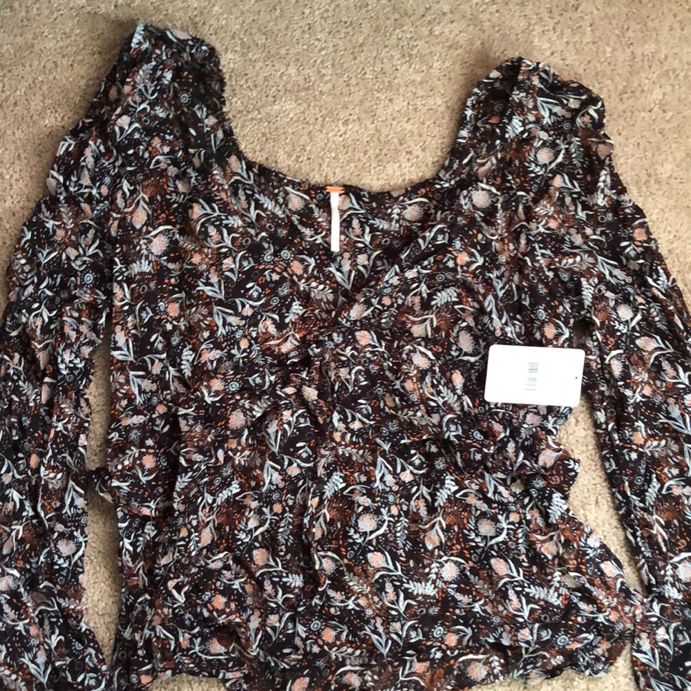 Free People blouse with floral